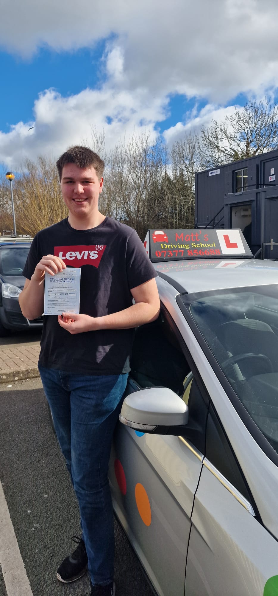 Happy learner driver Saltford driving school