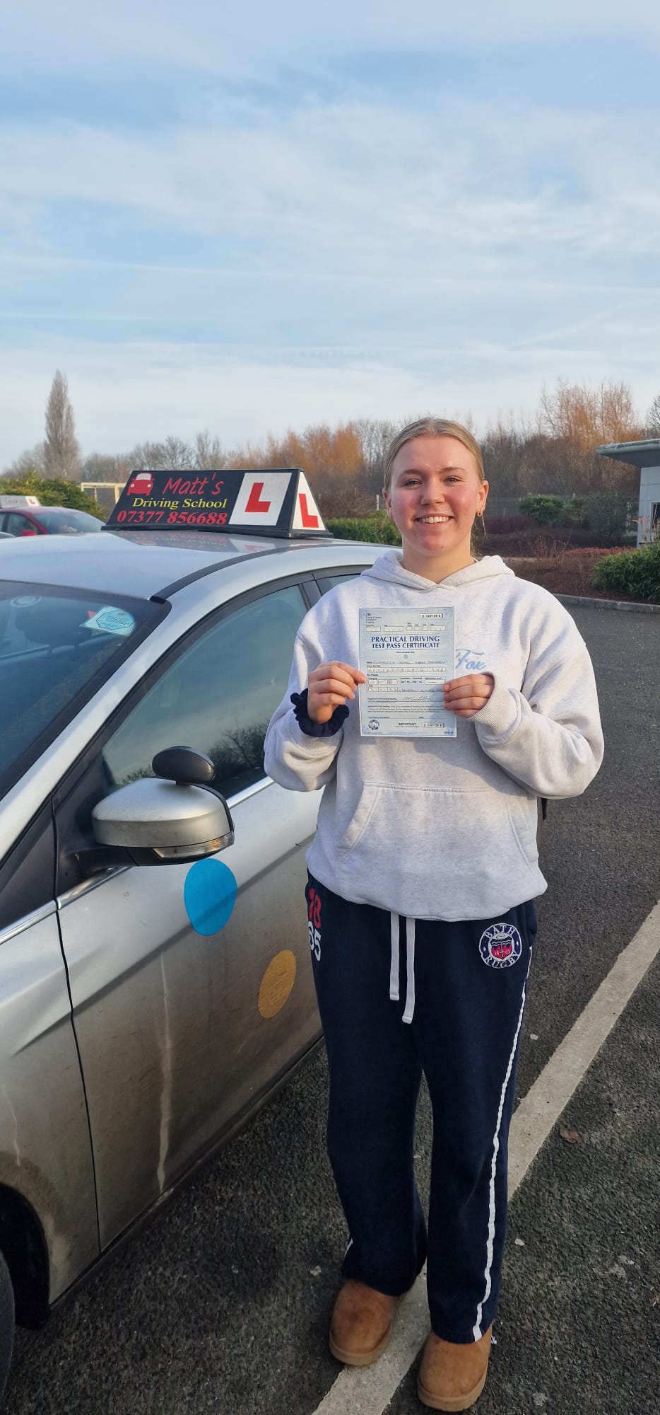 Saltford driving school proud student