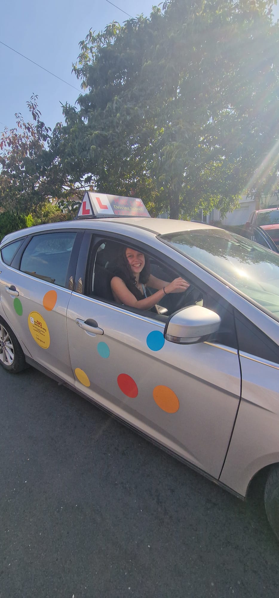 Saltford School of Motoring gallery happy student