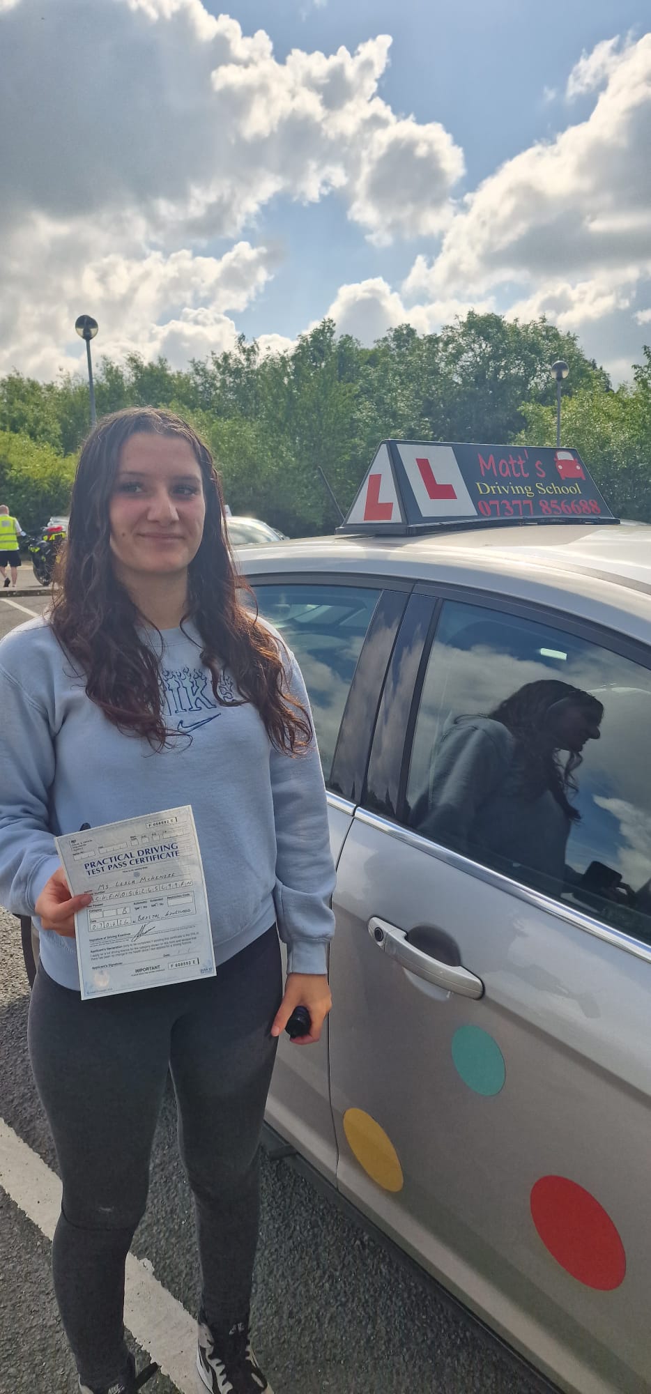 Driving lessons Saltford proud learner