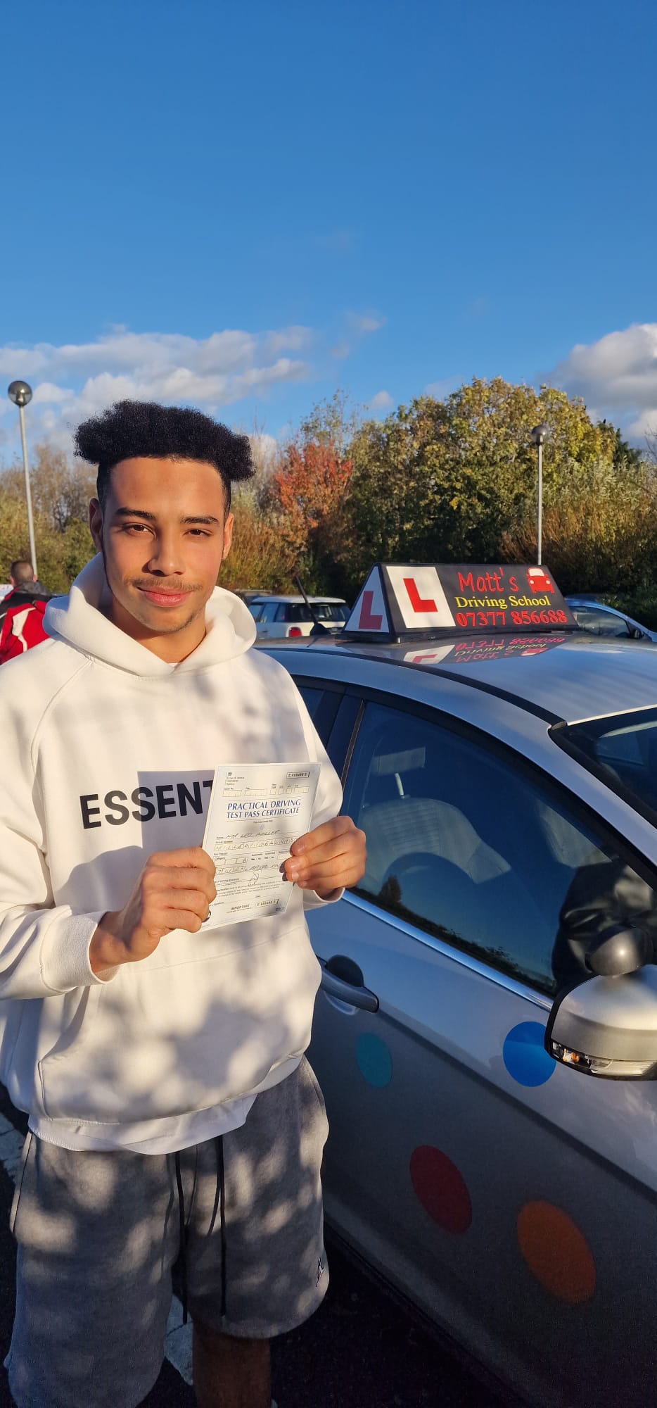 Driving lessons Saltford student success