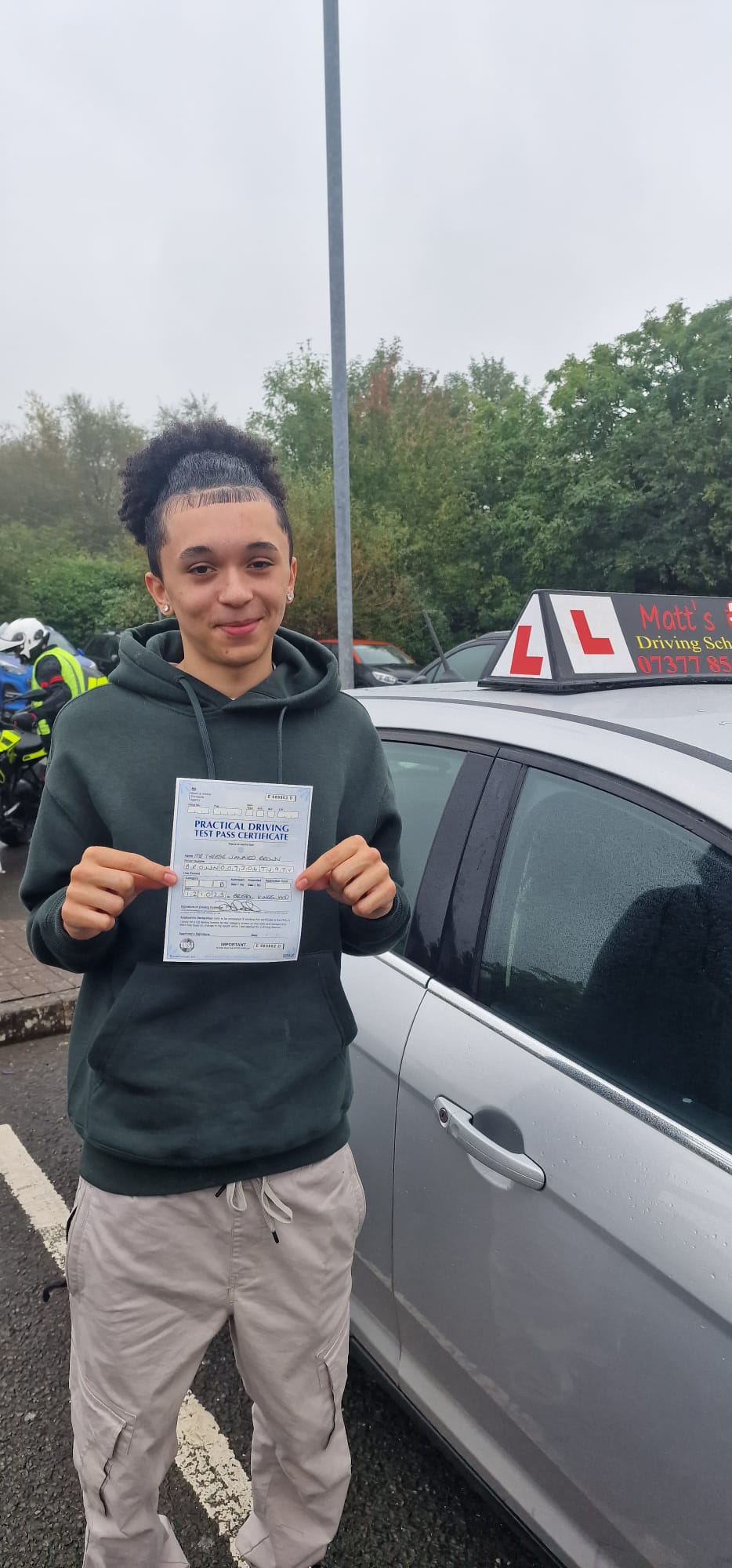 Saltford School of Motoring proud student